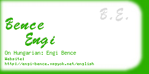 bence engi business card